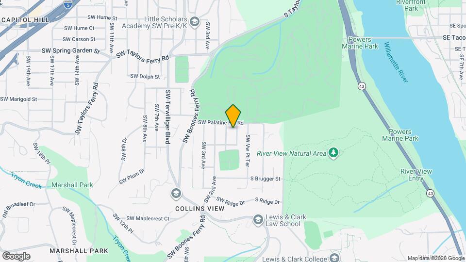 9233 SW Brier Pl Map and Location Details