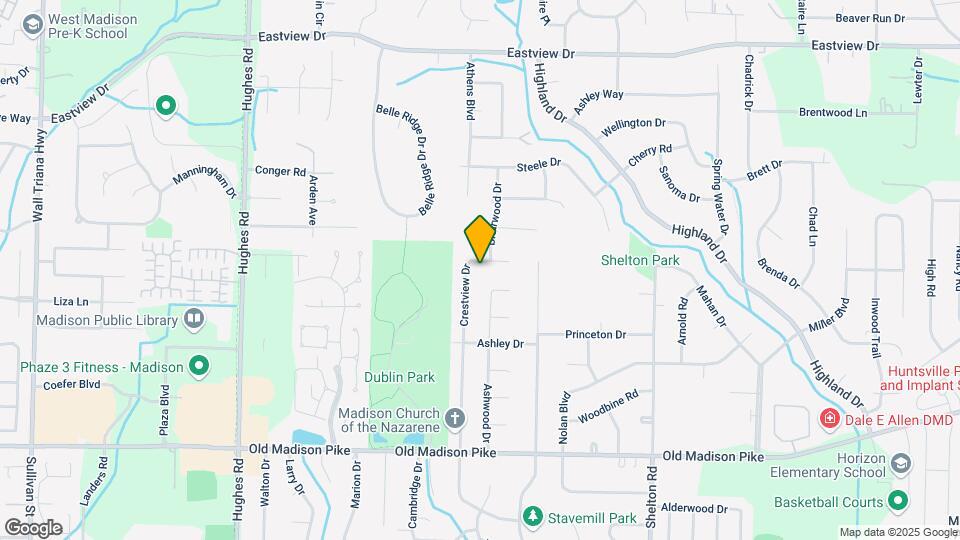 826 Crestview Dr Mapa y Detalles de la Ubicación