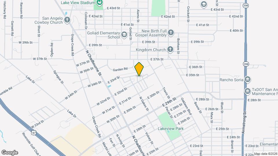 3212 Orchard Dr Map and Location Details