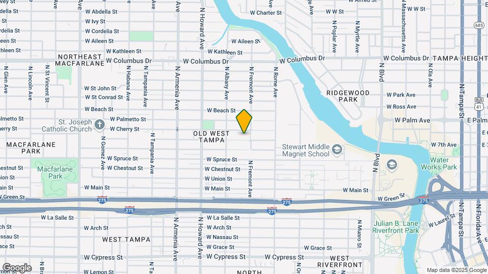 1913 W Pine St Map and Location Details