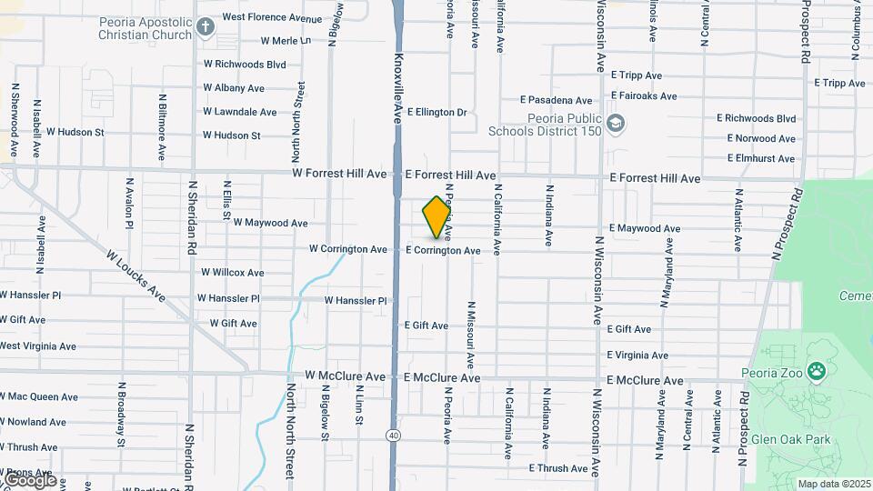 209 E Corrington Ave Map and Location Details