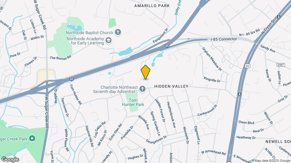 6727 Hidden Forest Dr Map and Location Details