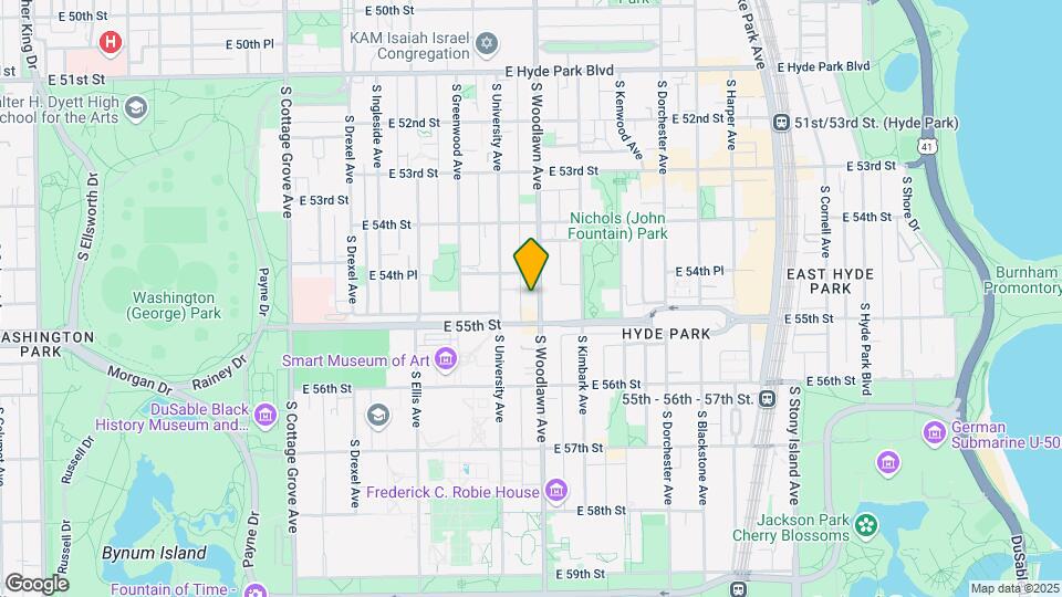 5482 S Woodlawn Ave Map and Location Details