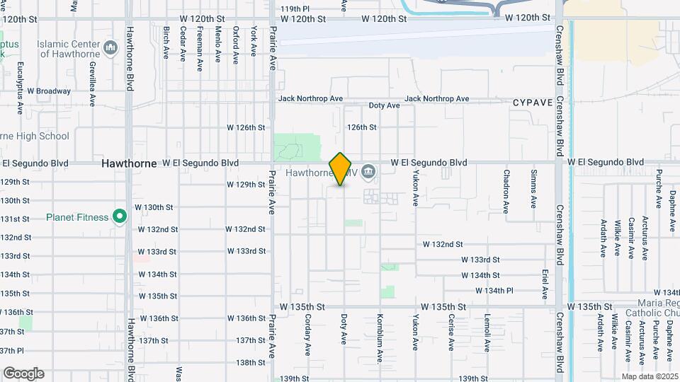 12919 Doty Ave Map and Location Details