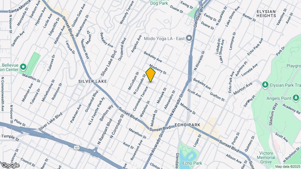 1410 Coronado Terrace Map and Location Details