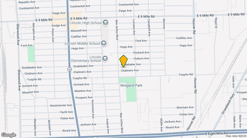 8647 Chalmers Ave Mapa y Detalles de la Ubicación
