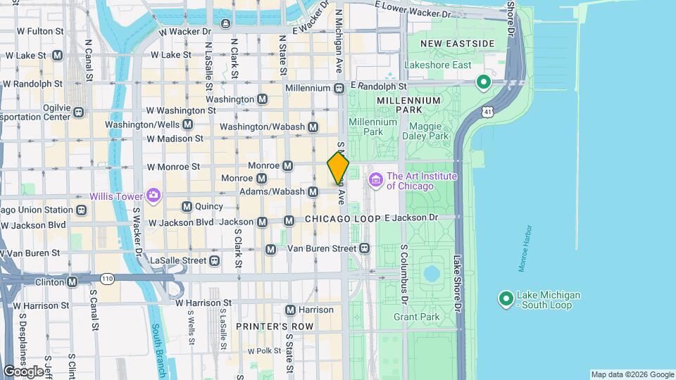 84 E Adams St Mapa y Detalles de la Ubicación