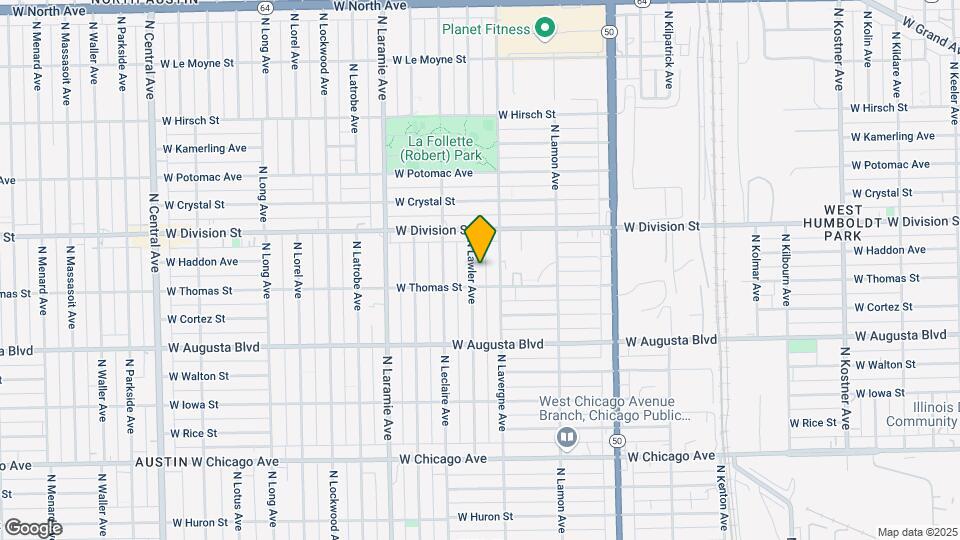 1117 N Lawler Ave Map and Location Details
