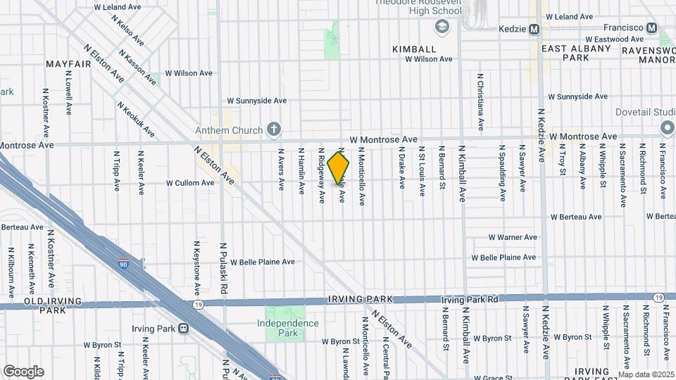4244 N Lawndale Ave Mapa y Detalles de la Ubicación