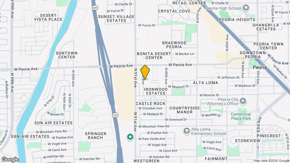 10345 N 90th Ave Map and Location Details