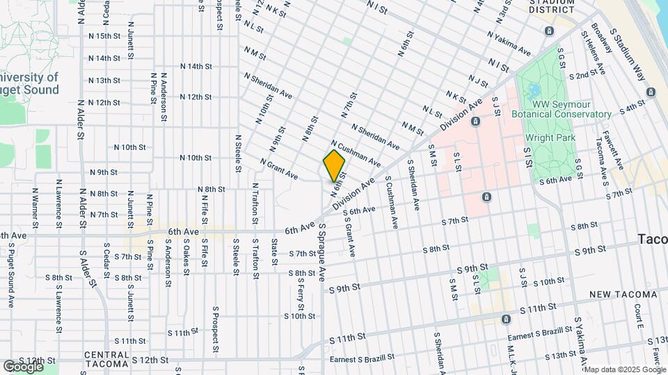 601 N Grant Ave Map and Location Details