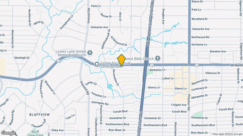 5731 Berkshire Ln Map and Location Details