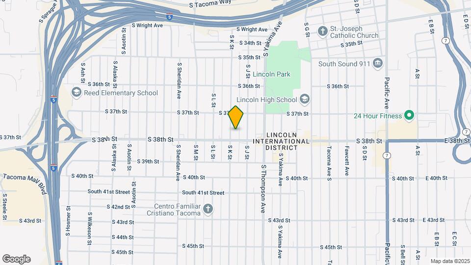 3729 S K St Mapa y Detalles de la Ubicación