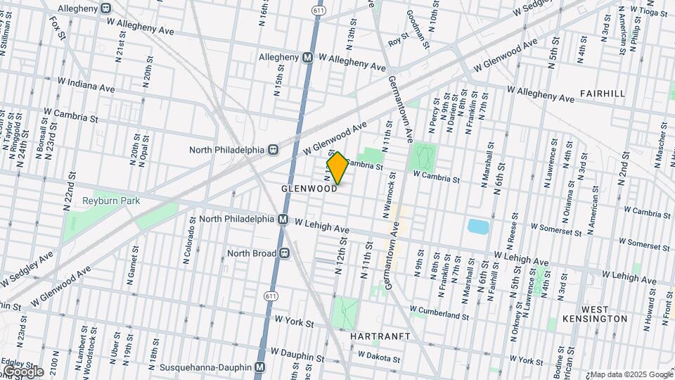 1229 W Somerset St, Unit A Map and Location Details
