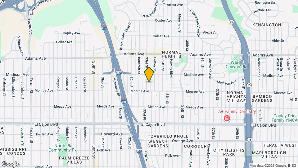 4541 33rd St Map and Location Details