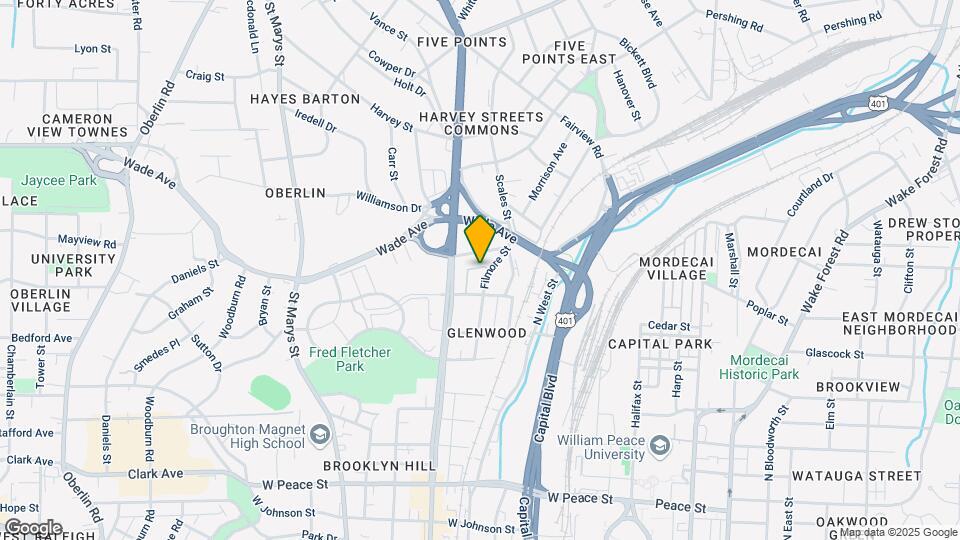 1315 Filmore St Mapa y Detalles de la Ubicación