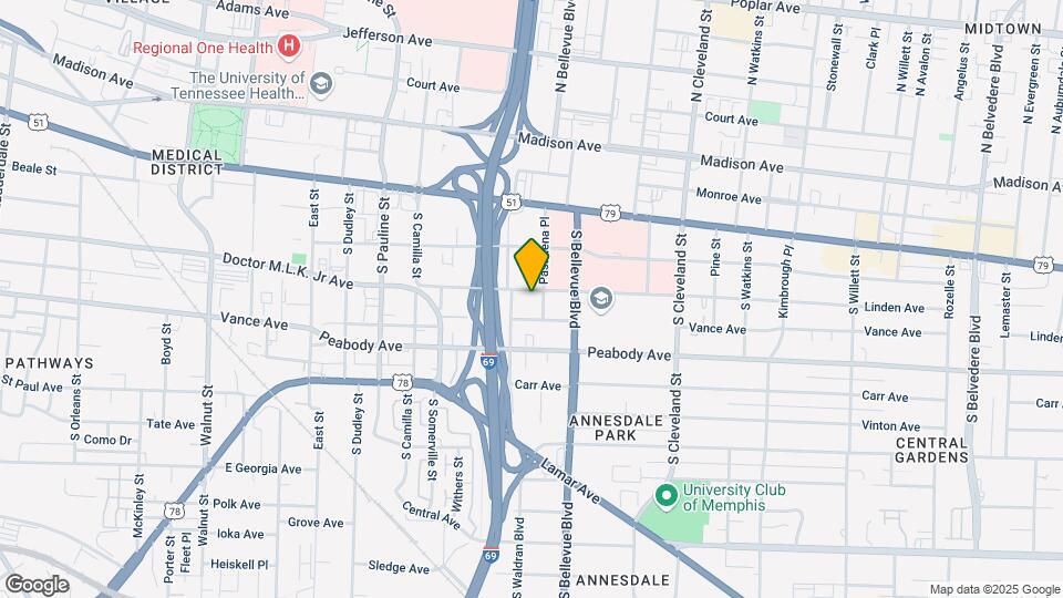 Medical Center Apartments Map and Location Details