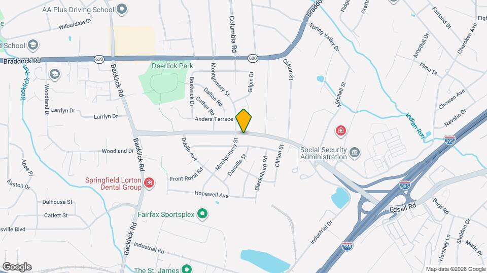 6621 Edsall Rd Map and Location Details