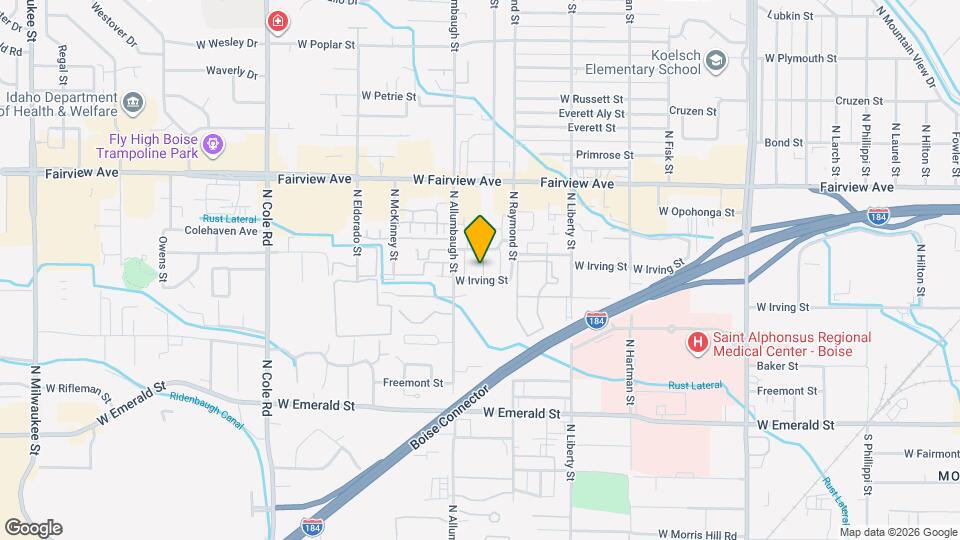 6716 W Irving St Map and Location Details