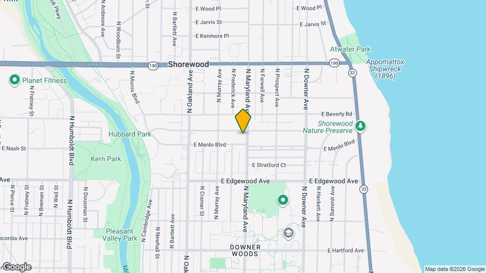 3615 N Maryland Ave Mapa y Detalles de la Ubicación