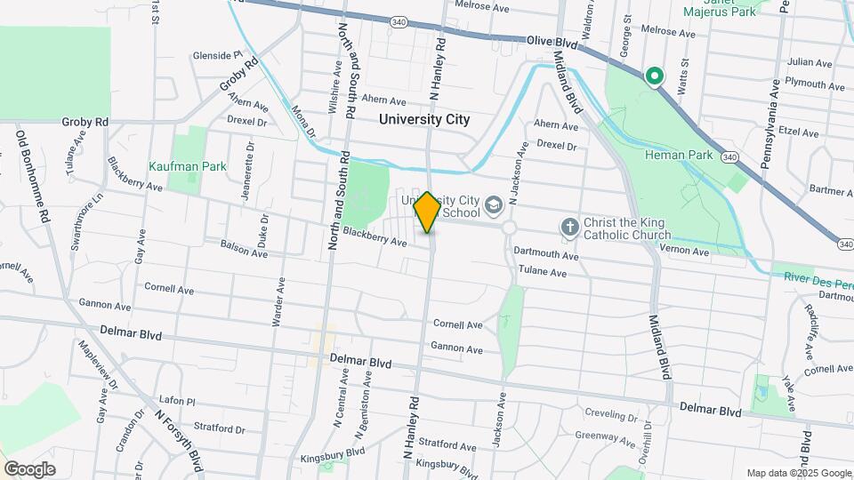 909 N Hanley Rd Mapa y Detalles de la Ubicación