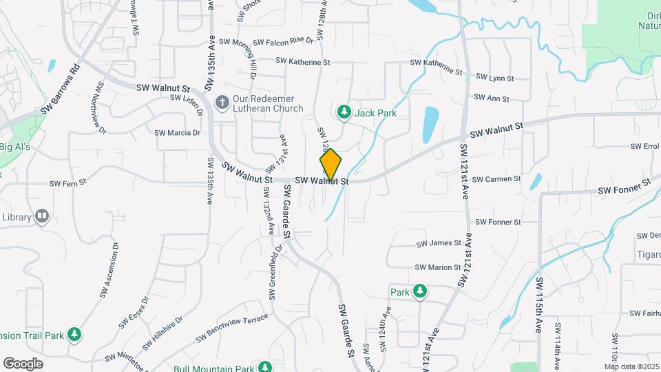 12790 SW Walnut St Map and Location Details