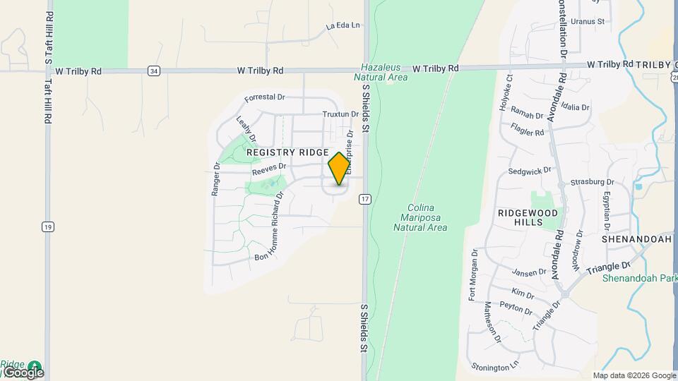 1138 Hornet Dr Map and Location Details