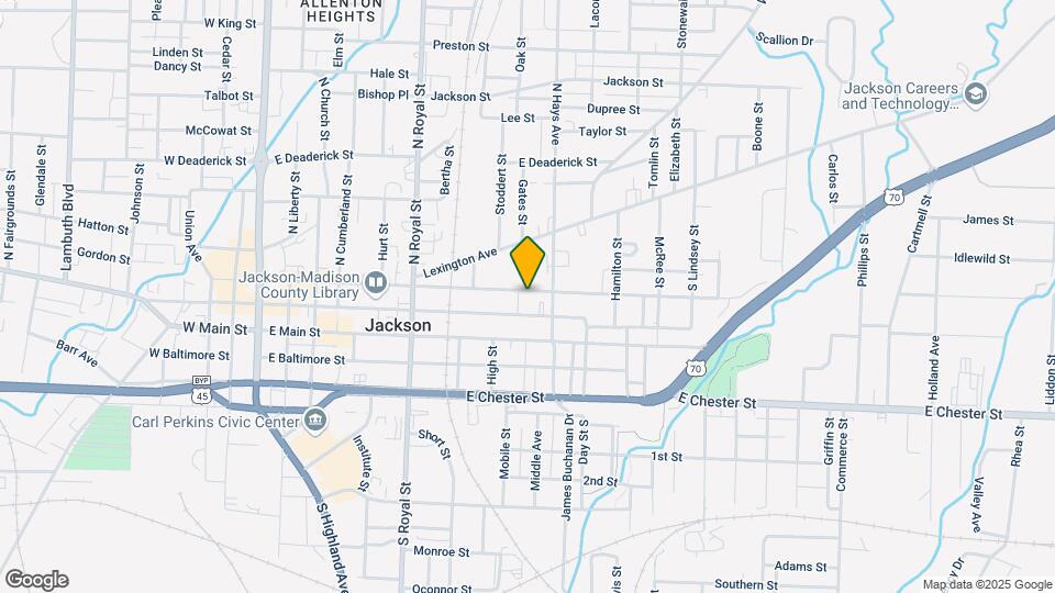 604 E College St Map and Location Details