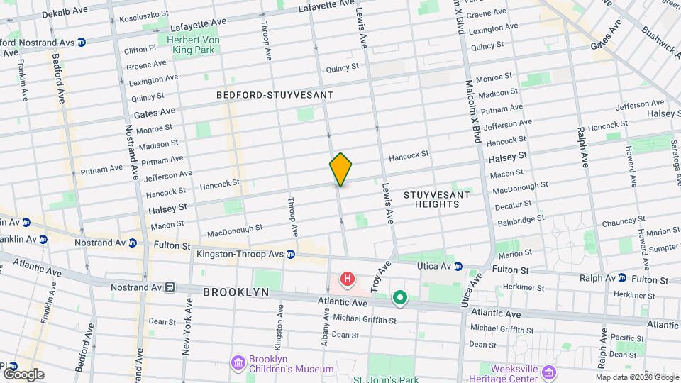 417 Marcus Garvey Blvd Map and Location Details