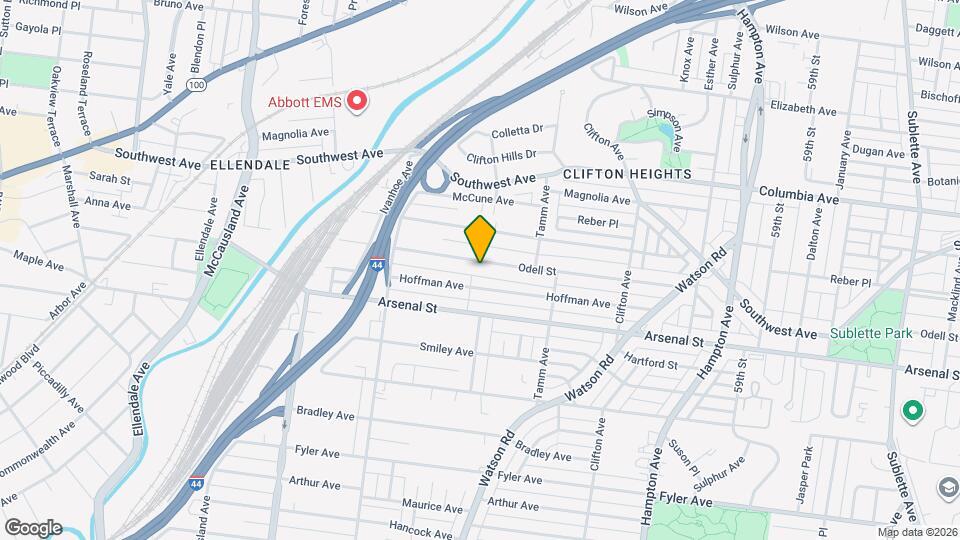 6542 Odell St Map and Location Details