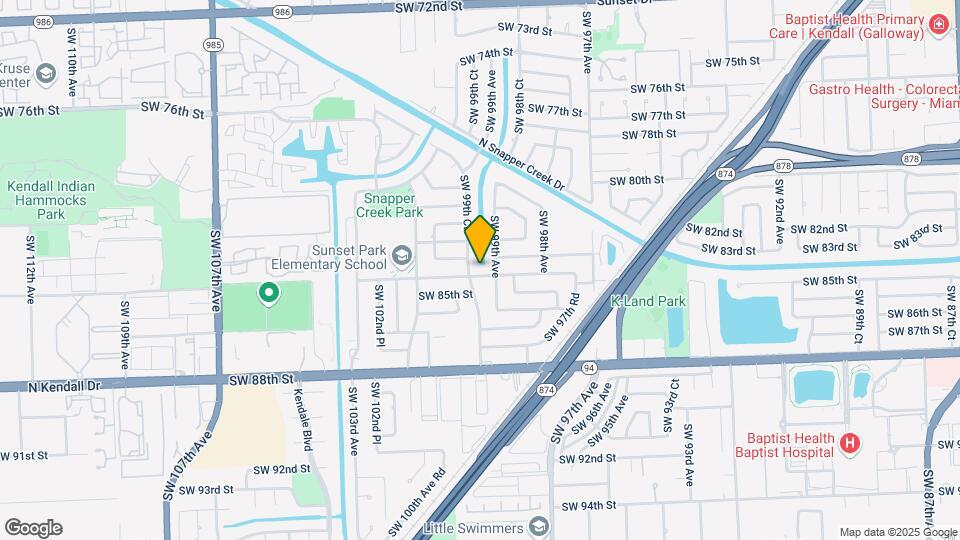 9925 SW 84th St Map and Location Details