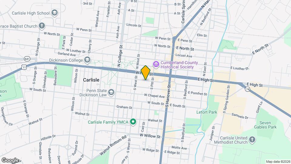 136 W Church Ave Map and Location Details