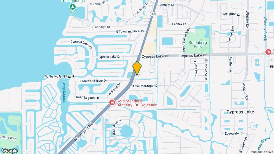 1123 S Town and River Dr Map and Location Details
