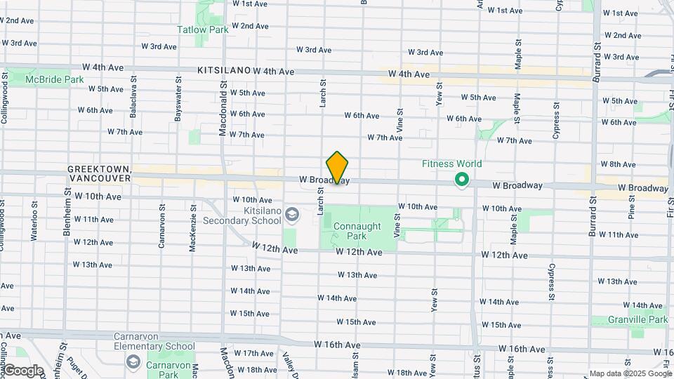 2466 W Broadway Map and Location Details