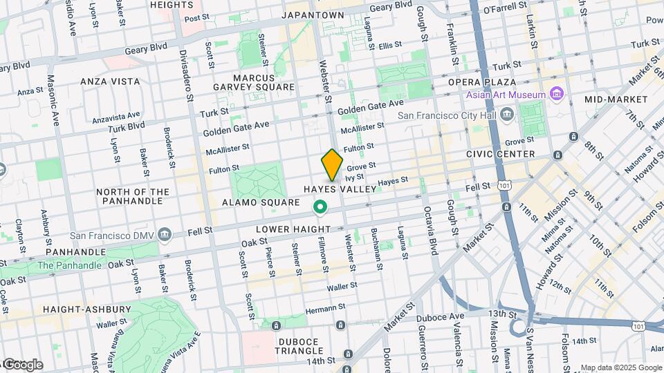 830 Hayes St Map and Location Details
