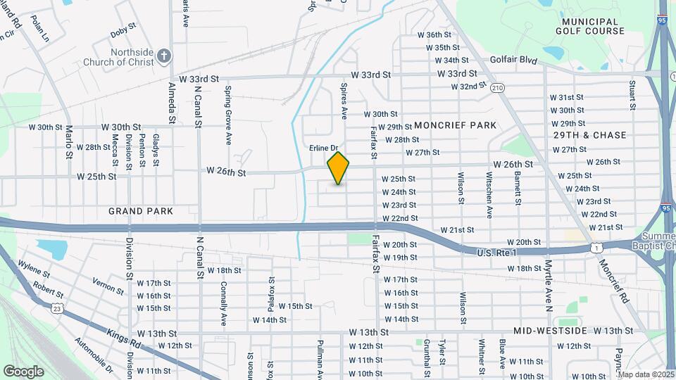 1917 W 24th St Mapa y Detalles de la Ubicación
