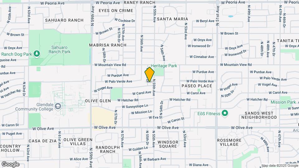 9601 N 55th Dr Map and Location Details