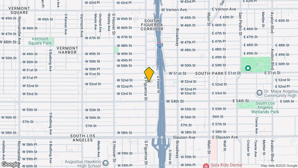 5216 S Figueroa St Map and Location Details
