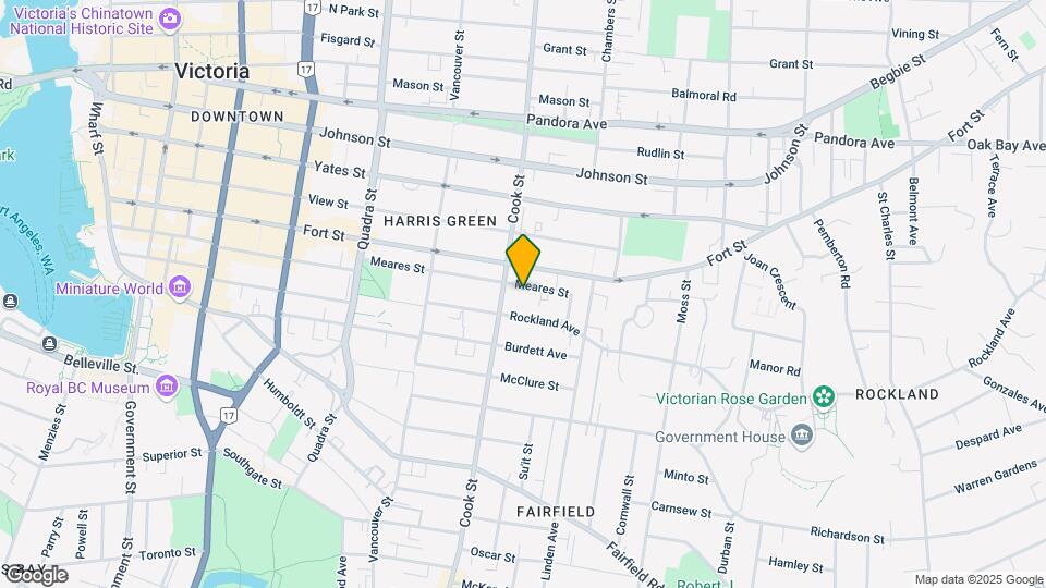 1137 Meares St Map and Location Details