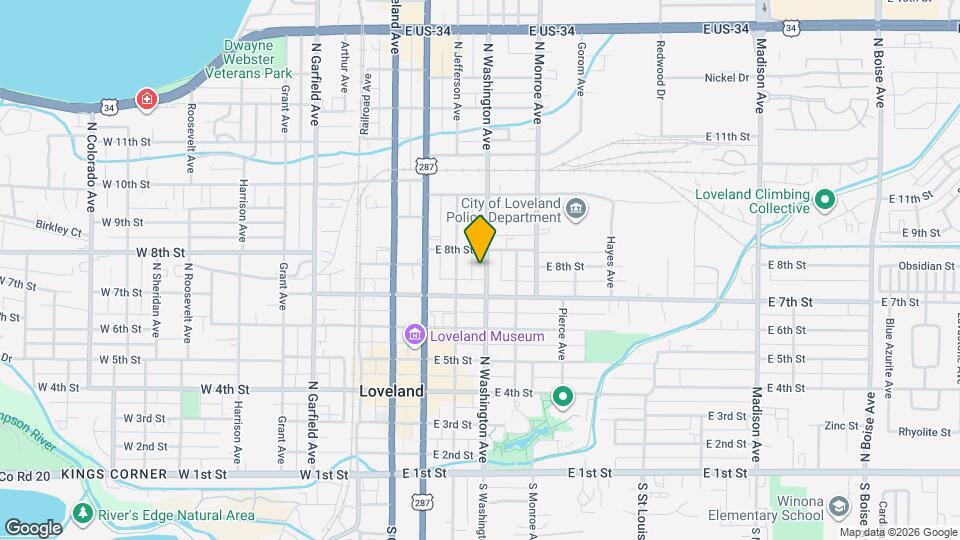 745 Washington Ave Map and Location Details