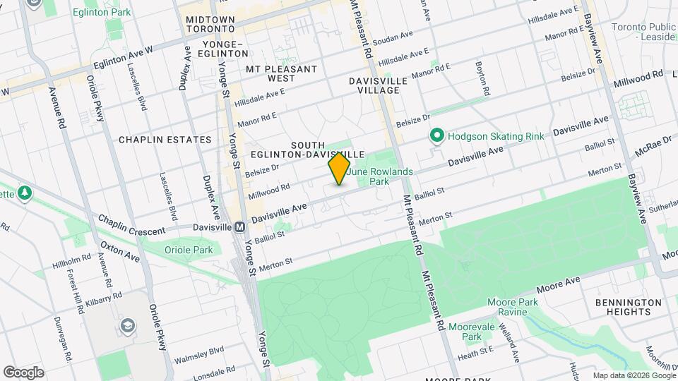 154 Davisville Ave Map and Location Details