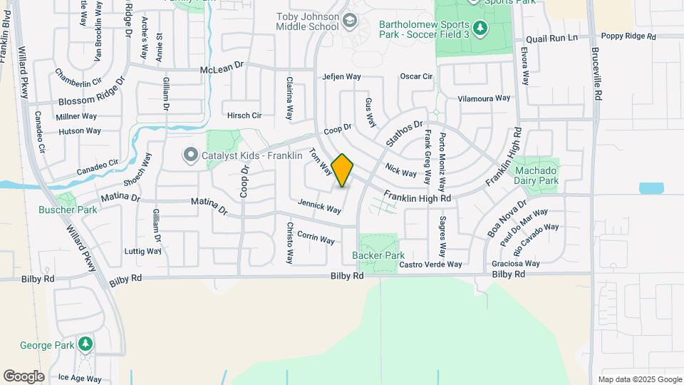 10343 Jennick Way Map and Location Details