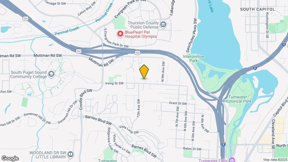 1110 Irving St SW, Unit A Map and Location Details