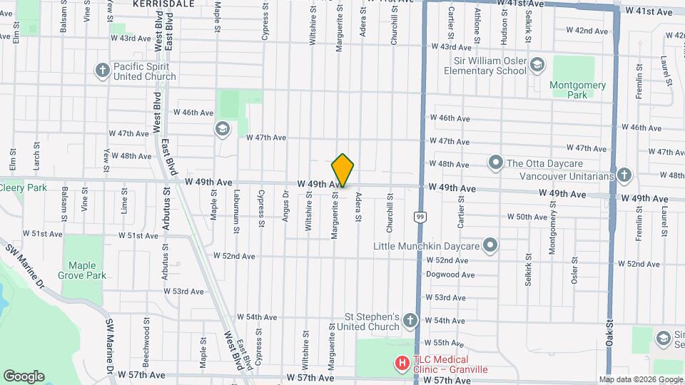 1670 W 49th Ave Map and Location Details