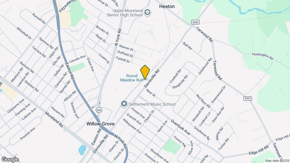 518 Davisville Rd Map and Location Details