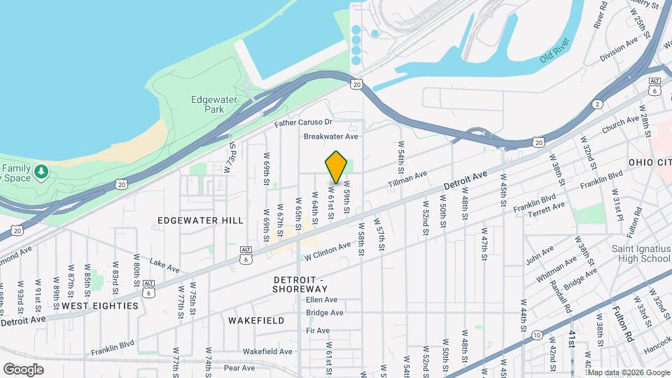 1333 W 61st St Mapa y Detalles de la Ubicación