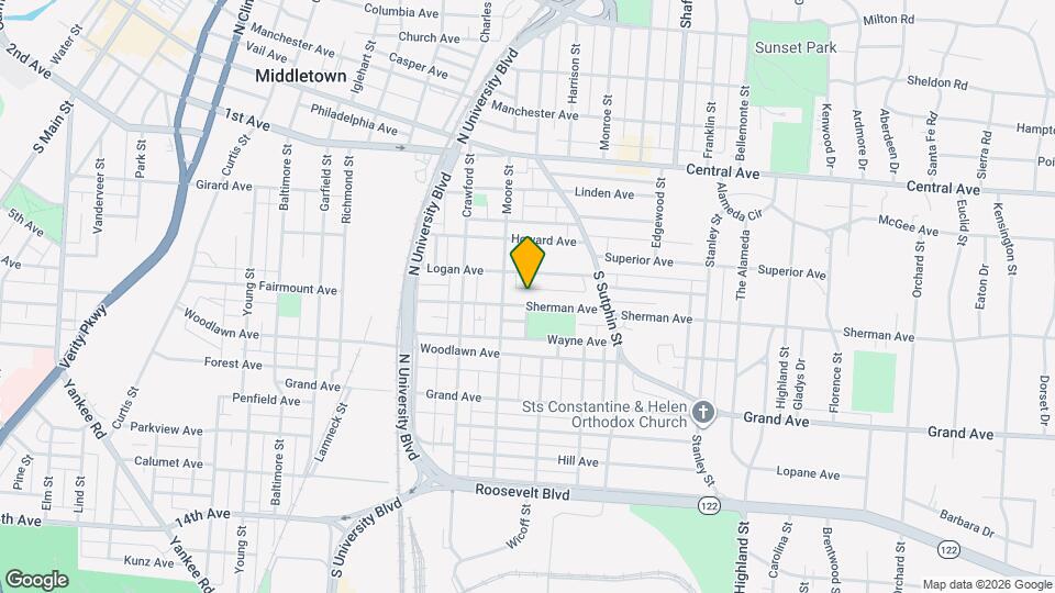 2013 Sherman Ave Map and Location Details