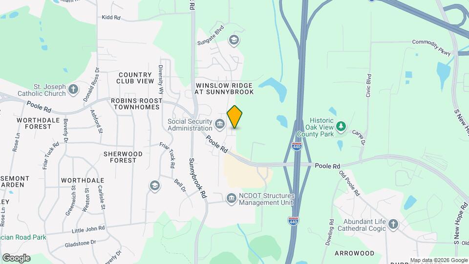 843 Oak Center Dr Map and Location Details
