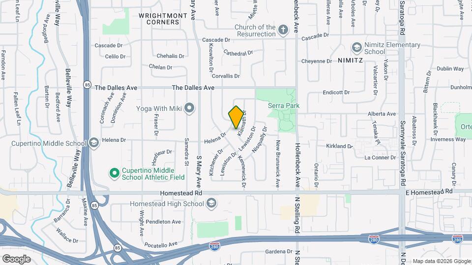 1565 Klamath Dr Map and Location Details