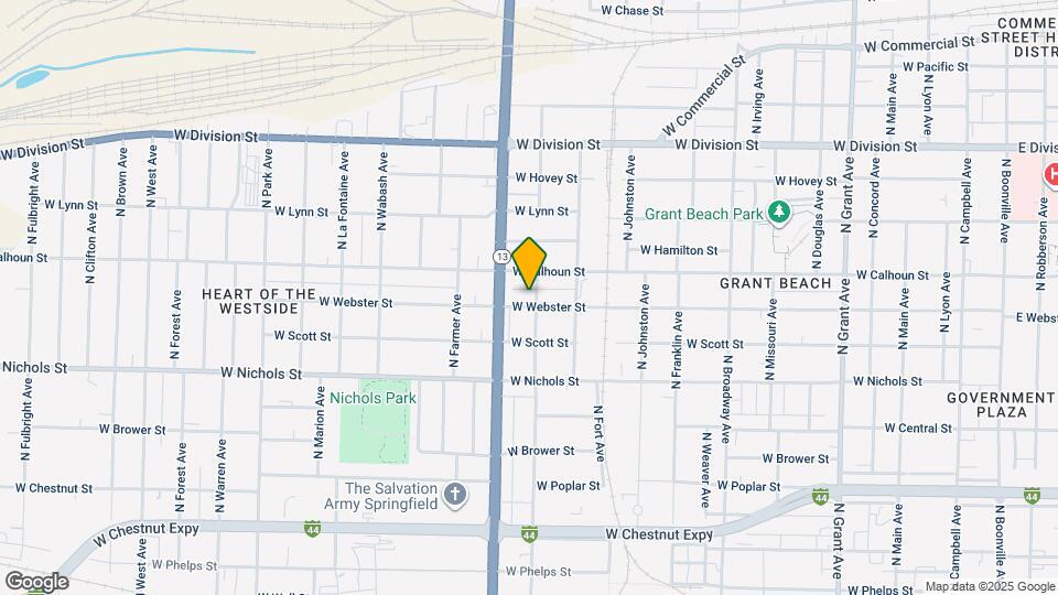 1507 W Webster St Map and Location Details